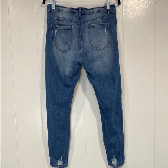 American Bazi Los Angeles Ripped Denim Skinny Jeans Size 7 - Picture 3 of 12